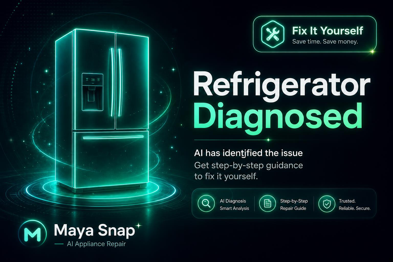 Maya Snap Refrigerator diagnosis card