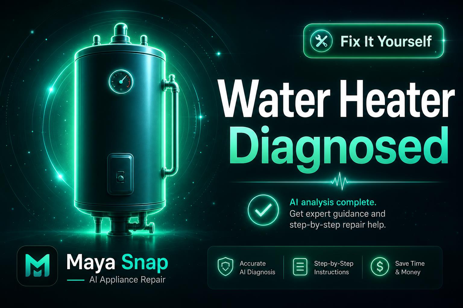 Maya Snap Water Heater diagnosis card